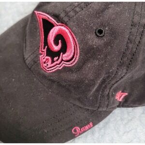 Los Angeles‎ Rams Women's Clean Up Model Adjustable '47 Brand Charcoal-Pink